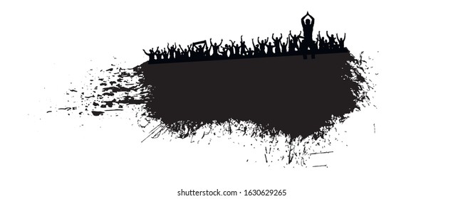 Cloud of many people. Vector 