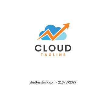 cloud marketing logo template, cloud seo logo