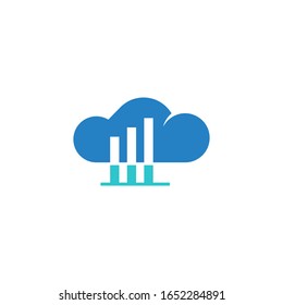 Cloud marketing logo template vector icon design