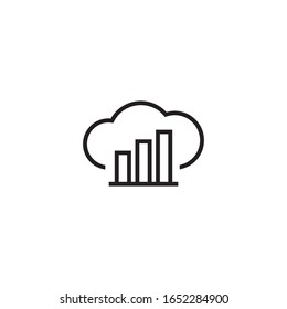 Cloud marketing logo template vector icon design