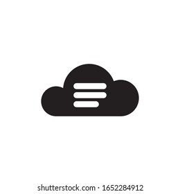 Diseño de icono vectorial de plantilla de logotipo de marketing en nube