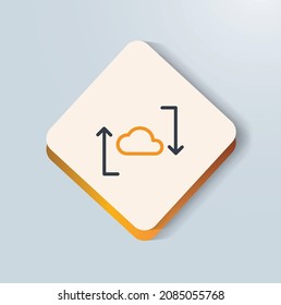Cloud Migration icon vector design