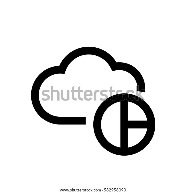 Cloud mini line, icon, background and\
graphic. The icon is black and white, linear  flat, vector, pixel\
perfect, minimal, suitable for web and print.\
