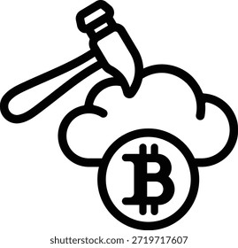 cloud mining blockchain bitcoin cloud mining coin money fintech 14064