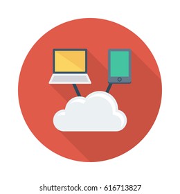 cloud mobile and laptop