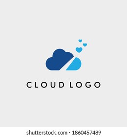Modernes Logo mit Liebessymbol-Design