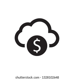 Cost Cloud Icon Clipart Image Isolated Stock Vector (Royalty Free ...