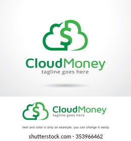 Cloud Money Logo Template Design Vector