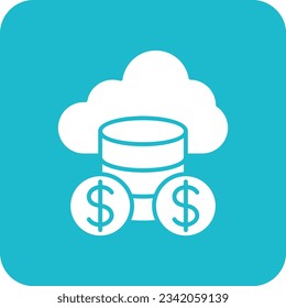 Cloud Money vector icon. Can be used for printing, mobile and web applications.