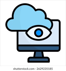 Elemento De Ícone De Monitoramento De Nuvem Para Design