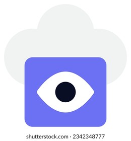Cloud Monitoring Icon for uiux, infographic