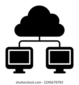 Icono de monitores de nube disponible para descarga instantánea 