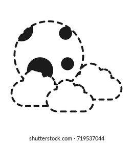 cloud and moon icon