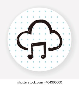 cloud music doodle