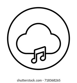 Cloud music icon