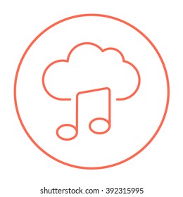 Cloud-Musikliniensymbol.