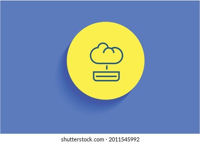 Cloud Native Architecture Icon Vector Design