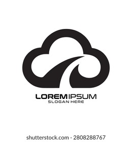 Cloud Native logo presents a smooth, rounded cloud shape combined with a fluid upward path, signifying seamless transition and digital advancement. This elegant design offers a clear visual identity suited for cloud consulting agencies, web hosting companies, database managers, or tech solution firms wanting a clean, reliable, and innovative brand image.