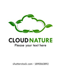 Cloud nature logo template illustration