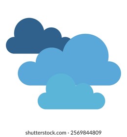 Cloud nature spring icon illustration