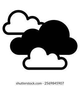 Cloud nature spring icon illustration