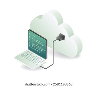 Cloud Network Concept Computer Server Programmer Illustration