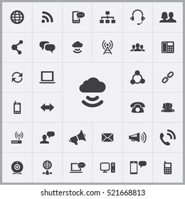 cloud network icon. communication icons universal set for web and mobile