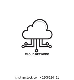 cloud network icon , computing icon