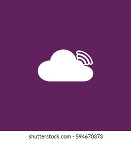 Cloud network icon illustration isolated vector sign symbol