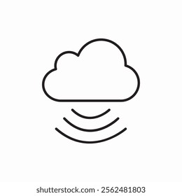cloud network icon sign vector