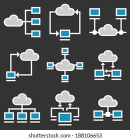 Cloud Network Icons