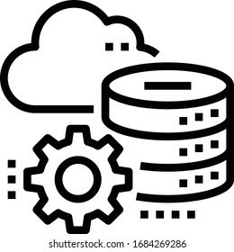 Cloud Network icons for web design, book, ads, app, project etc.