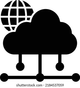 Cloud Network vector icon. Can be used for printing, mobile and web applications.