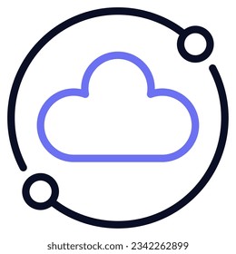 Cloud Networking Icon for uiux, infographic