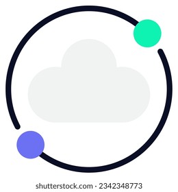 Cloud Networking Icon for uiux, infographic