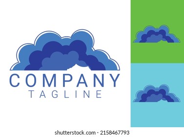 Cloud new logo and icon design template