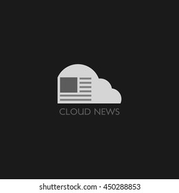 Cloud News Logo Design Template