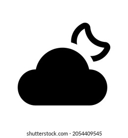 Cloud night icon.nature,nature (vector illustration)