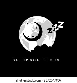 Design-Vorlage für Cloud Night-Logos