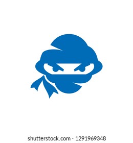 cloud ninja mascot character logo