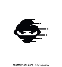 cloud ninja mascot character logo