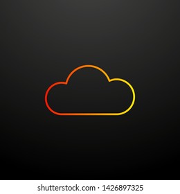 cloud nolan icon. Elements of camping set. Simple icon for websites, web design, mobile app, info graphics