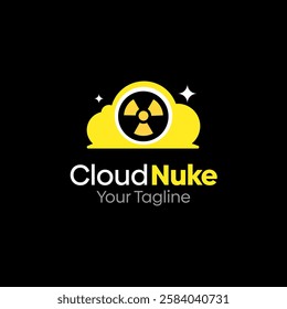 Cloud Nuke Logo Design Template. Good for Business, Agency, Community and Organization