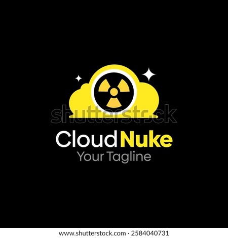 Cloud Nuke Logo Design Template. Good for Business, Agency, Community and Organization