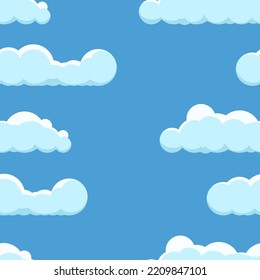 Nube en un fondo azul. Fondo incomparable con cielo azul con nubes. Ilustración del vector