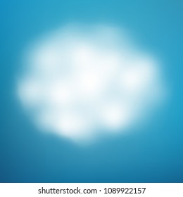 Cloud on blue sky. EPS 10 vector file