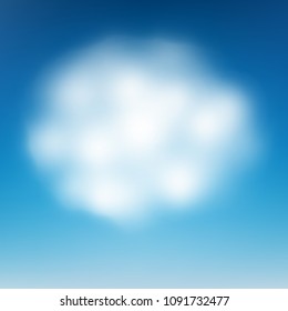 Cloud on blue sky. EPS 10 vector file