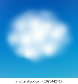 Cloud on blue sky. EPS 10 vector file