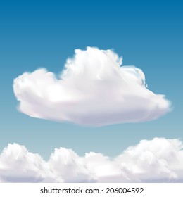cloud on natural blue sky