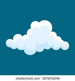 Cloud on sky. isolated on background. vector illustration